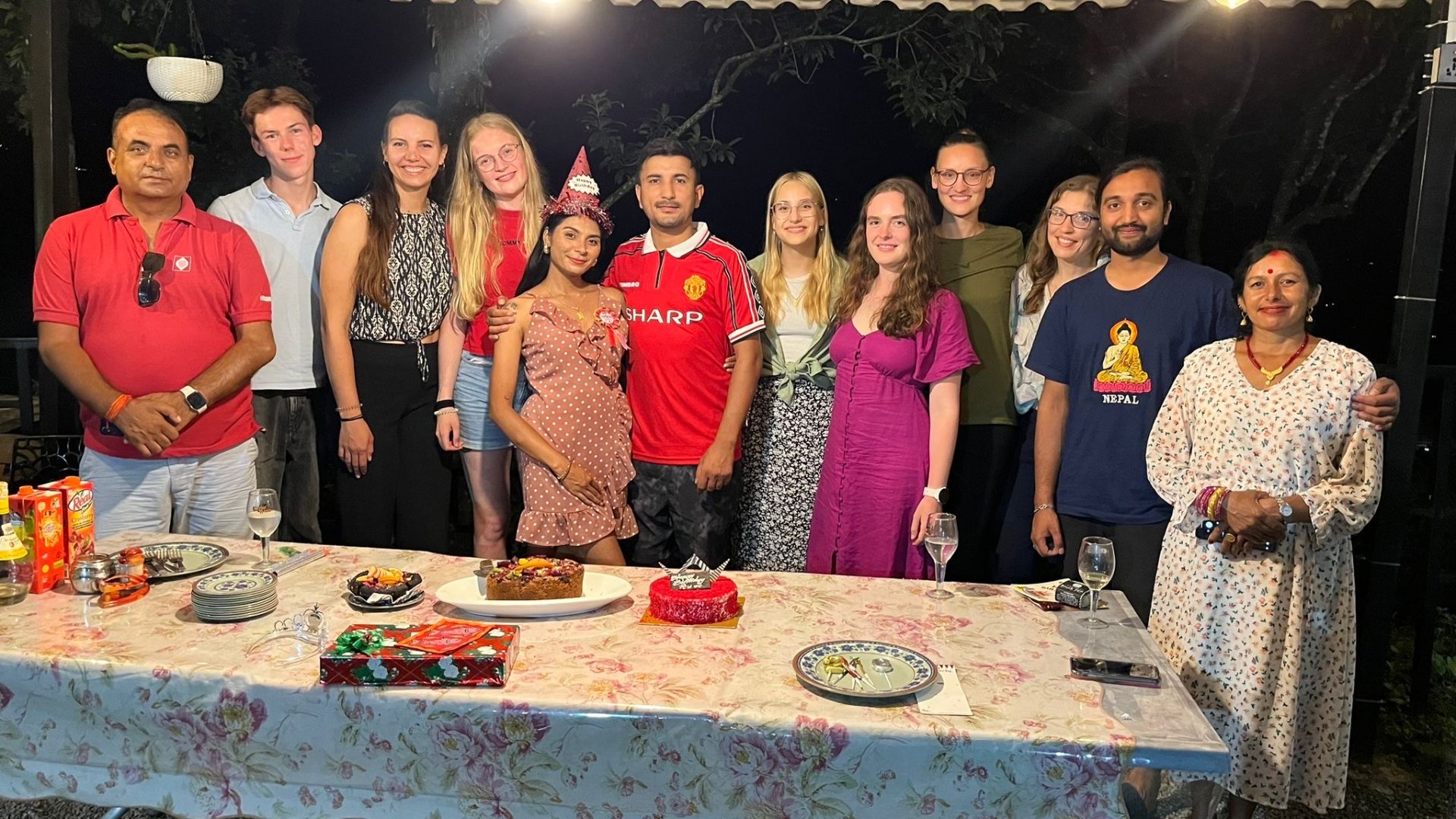 my birthday with guest and my family